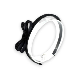 Shiny Ribbon Headband - Black